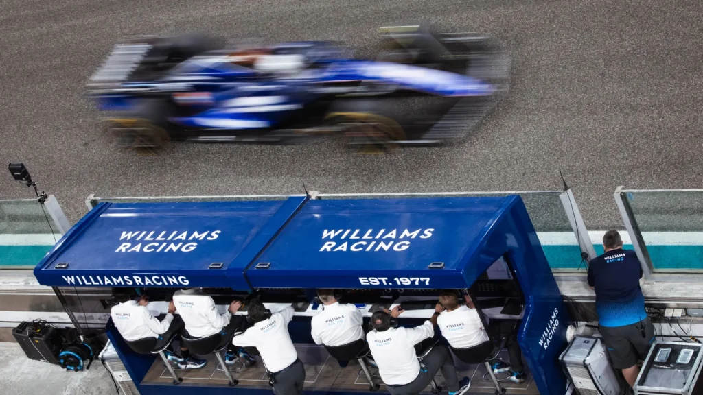 Carlos Sainz tested the Williams FW46 in the post-season test in Abu Dhabi