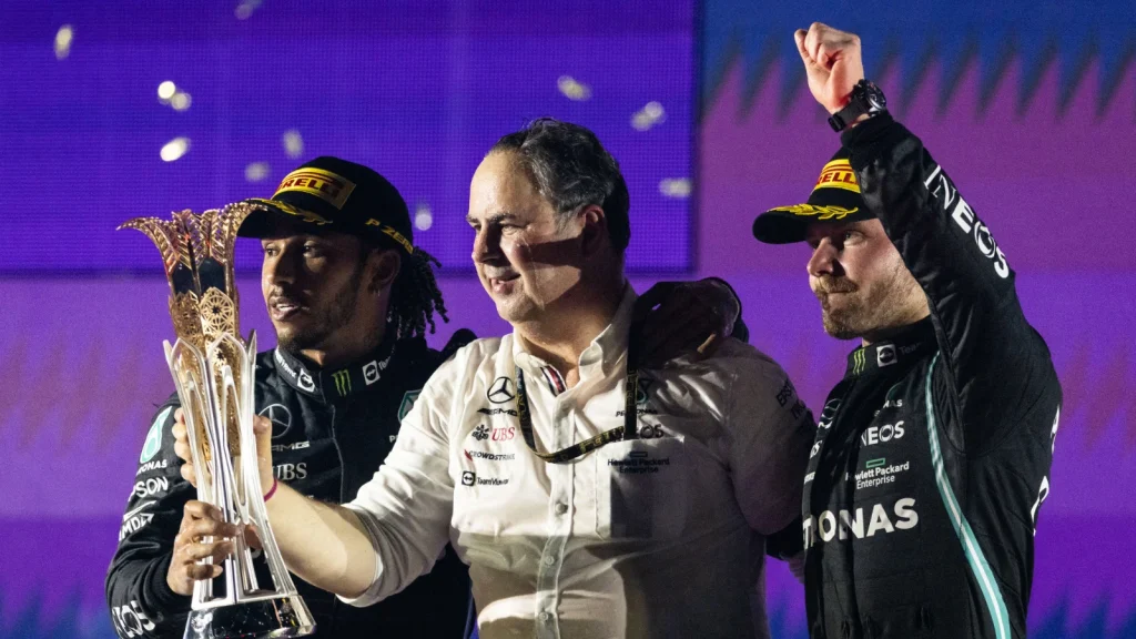 Mercedes won the Constructors' title each season Valtteri Bottas was at the side