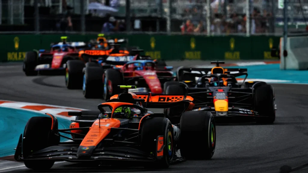 McLaren became a threat to Red Bull from the Miami GP