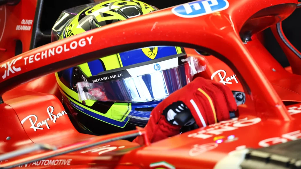 Oliver Bearman has retained his ties to Ferrari