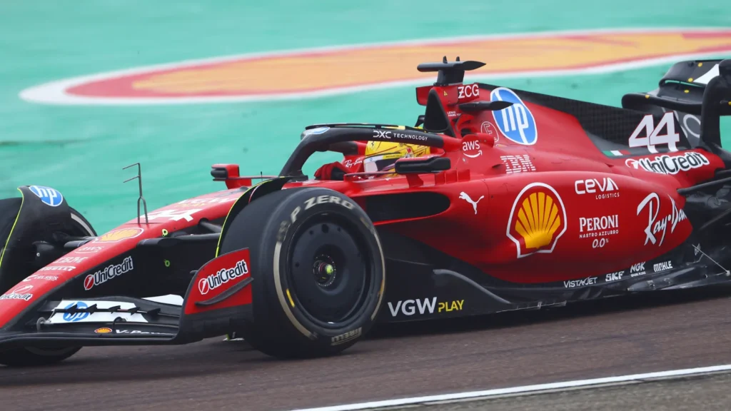 Lewis Hamilton conducted his maiden Ferrari outing at Fiorano