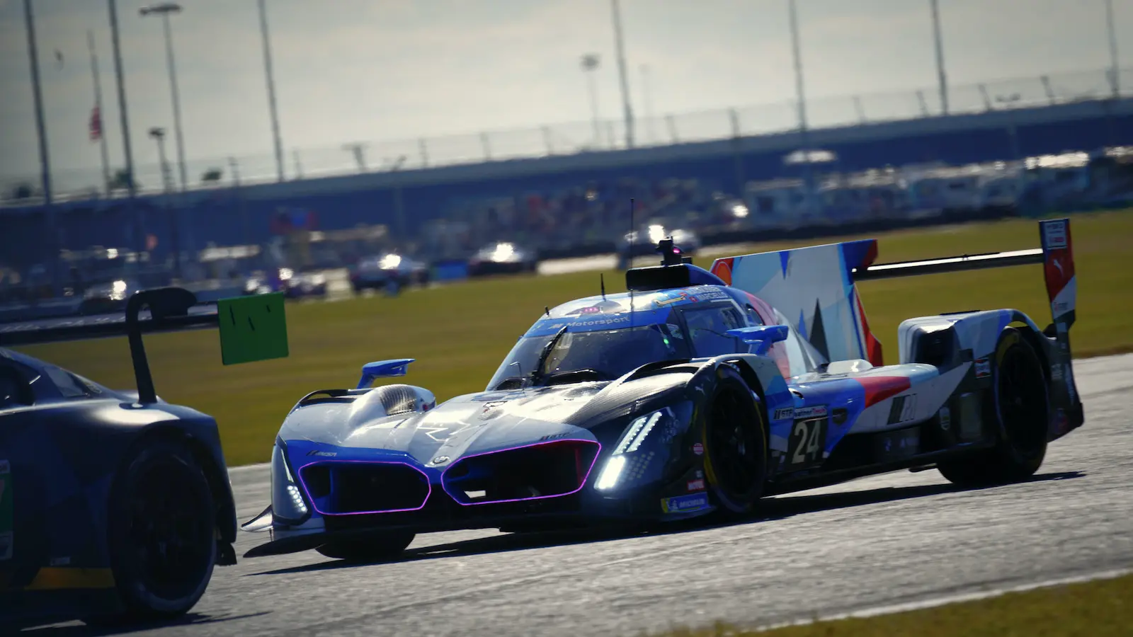 The #24 BMW M Hybrid V8 qualified on pole position for the 2025 Daytona 24 Hours 