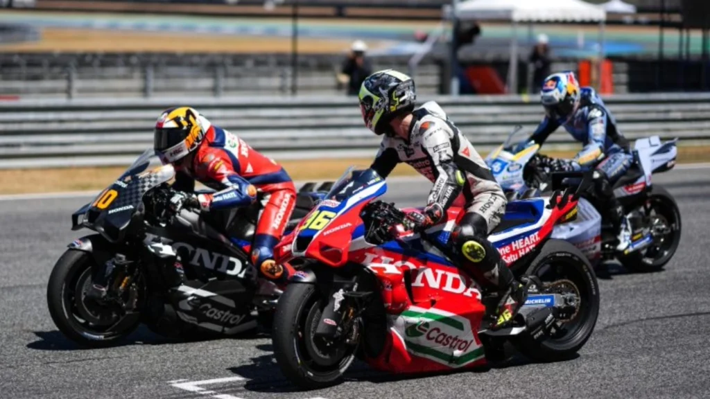 Joan Mir and Luca Marini at the Buriram MotoGP test