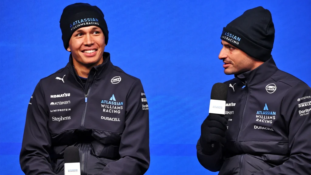 Alex Albon isn't feeling the pressure having Carlos Sainz as his new Williams team-mate