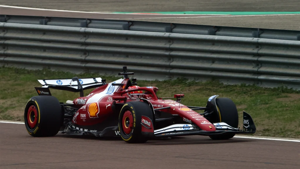 Charles Leclerc was the first to sample the Ferrari SF-25 on Wednesday