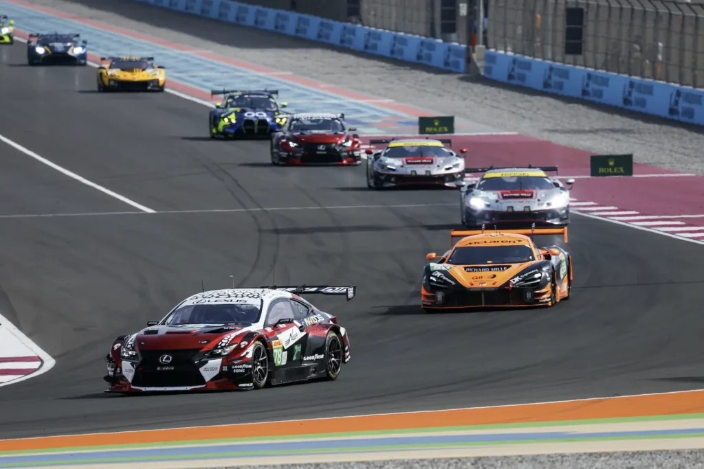 Lexus led the way in LMGT3 ahead of their closing rivals