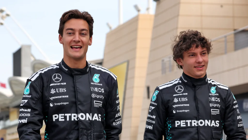 George Russell has a new Mercedes team-mate in 2025 with Kimi Antonelli