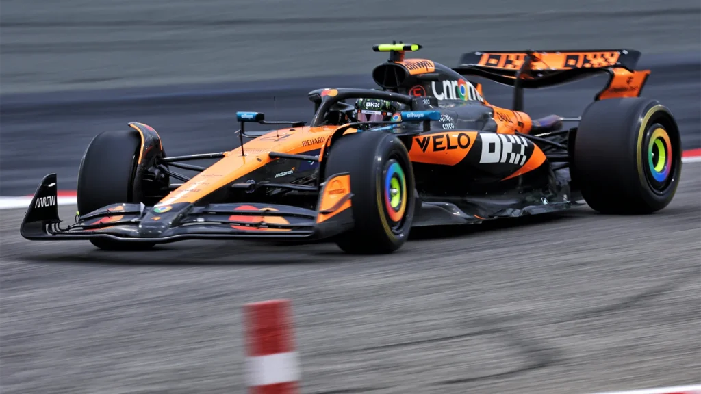 Lando Norris out-paced McLaren's rivals over a race simulation on Day 2 of F1 Testing