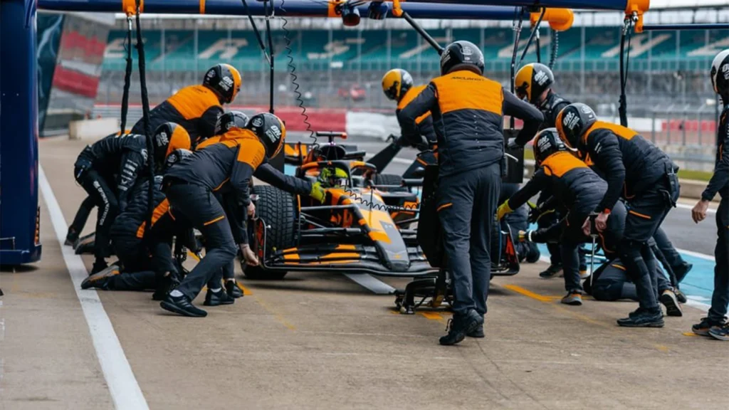 Lando Norris and Oscar Piastri have had their first laps in the 2025 McLaren F1 charger