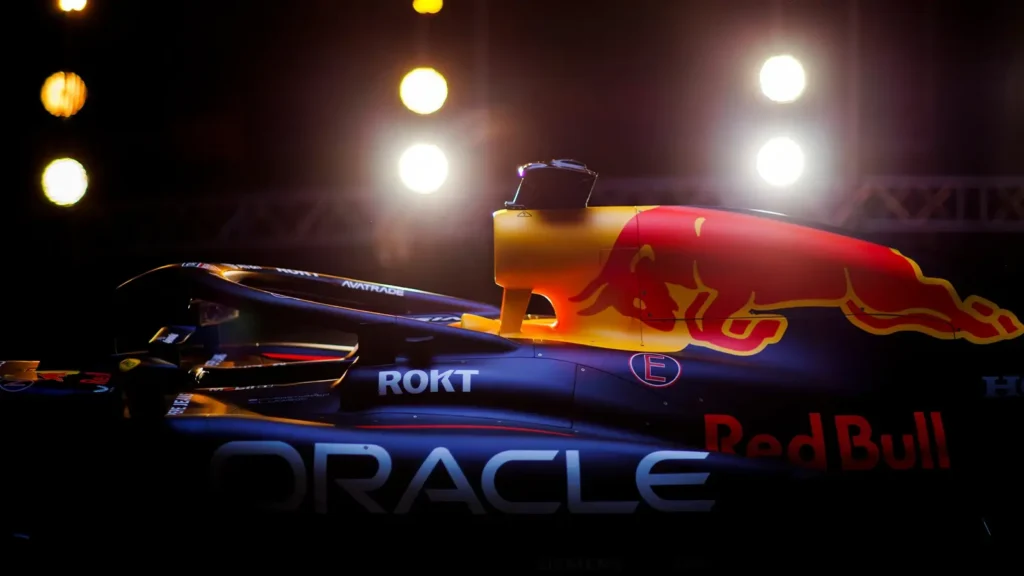 Red Bull's RB21 will take to the track on Tuesday in Bahrain - Credit: Red Bull