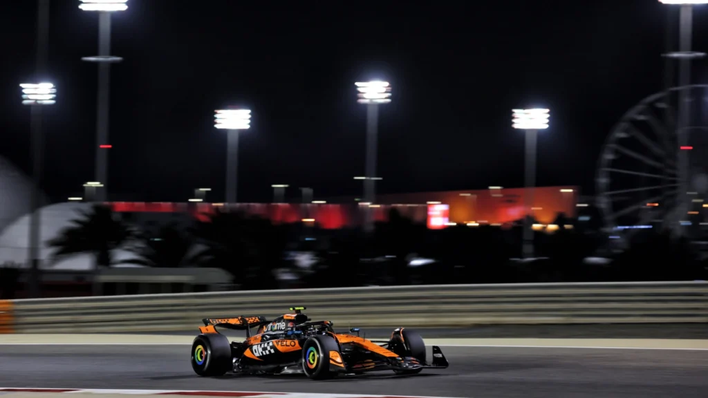 Lando Norris went fastest in the afternoon running of the first day of F1 pre-season testing