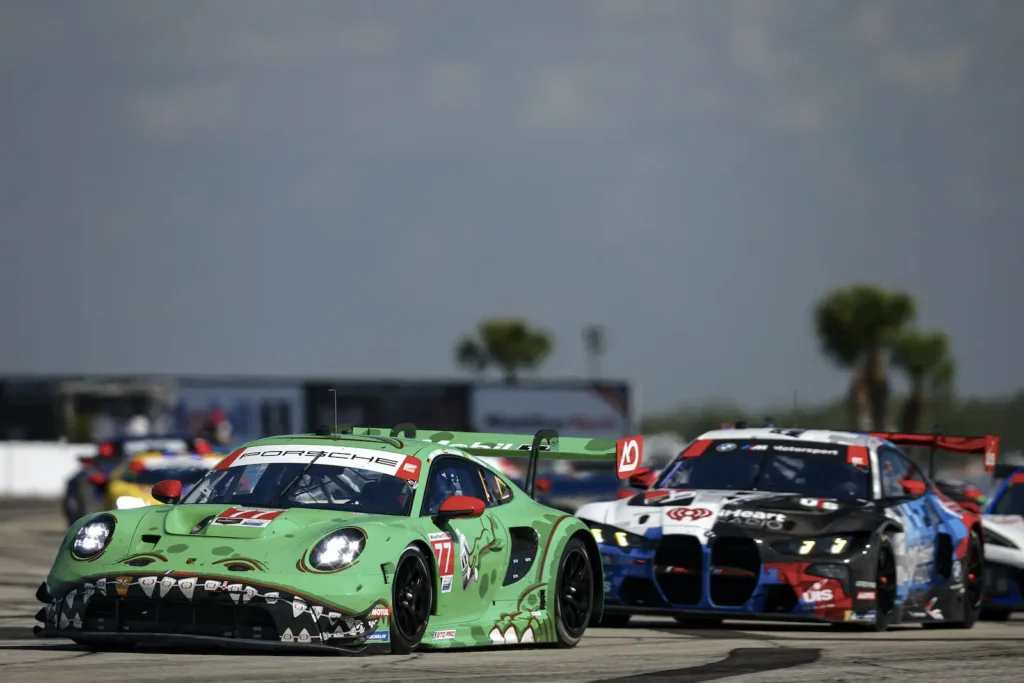 Laurin Heinrich fought with BMW driver Max Hesse at Sebring