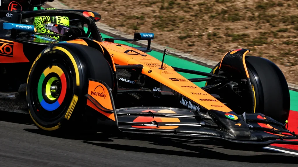 Lando Norris was fastest by a big margin in practice at the F1 Chinese GP