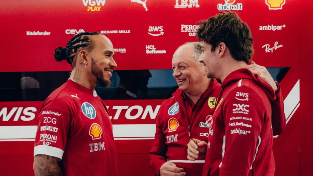 Charles Leclerc partners Lewis Hamilton at Ferrari in 2025 - Credit: Ferrari