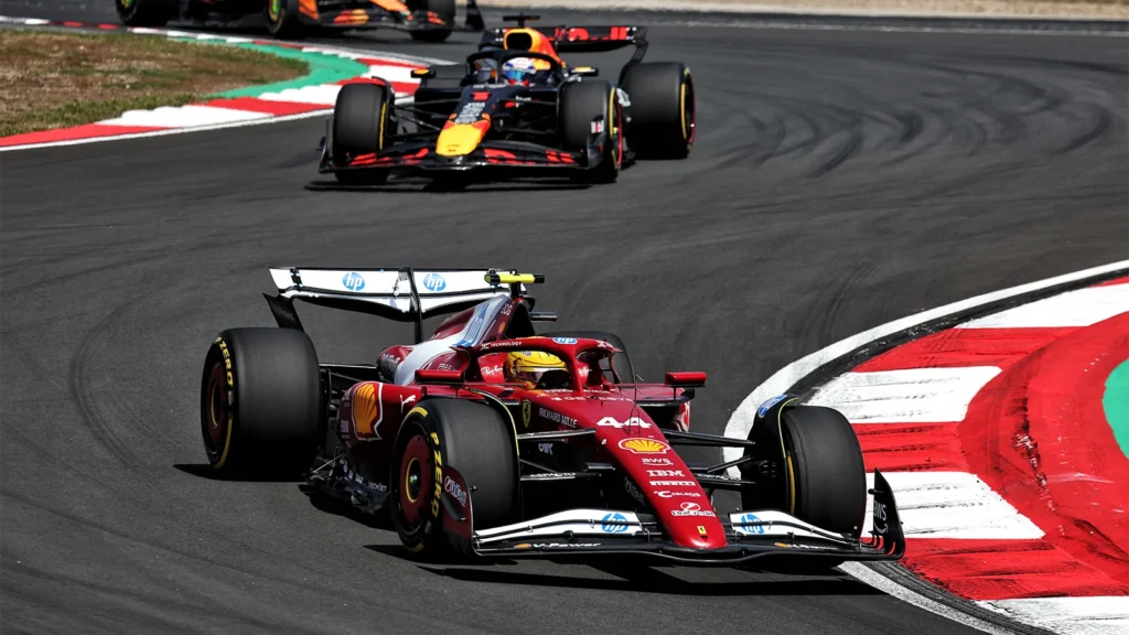 Max Verstappen suffered with graining midway through the China F1 Sprint