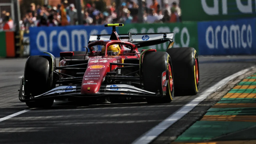 Lewis Hamilton lagged behind Ferrari team-mate Charles Leclerc in Australian GP practice