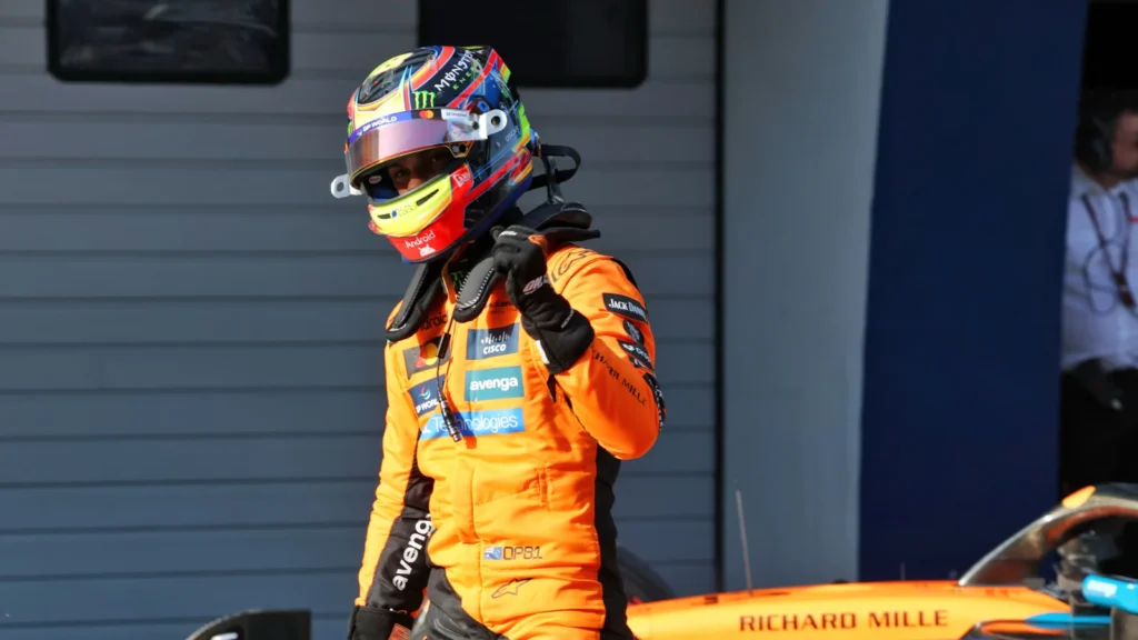 Oscar Piastri stormed to his maiden F1 pole at the Chinese GP